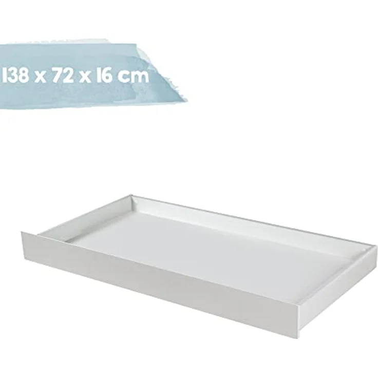 roba Universalbettkasten - Passend für Babybetten & Kinderbetten 70 x 140 cm - Holz weiß – Bild 6