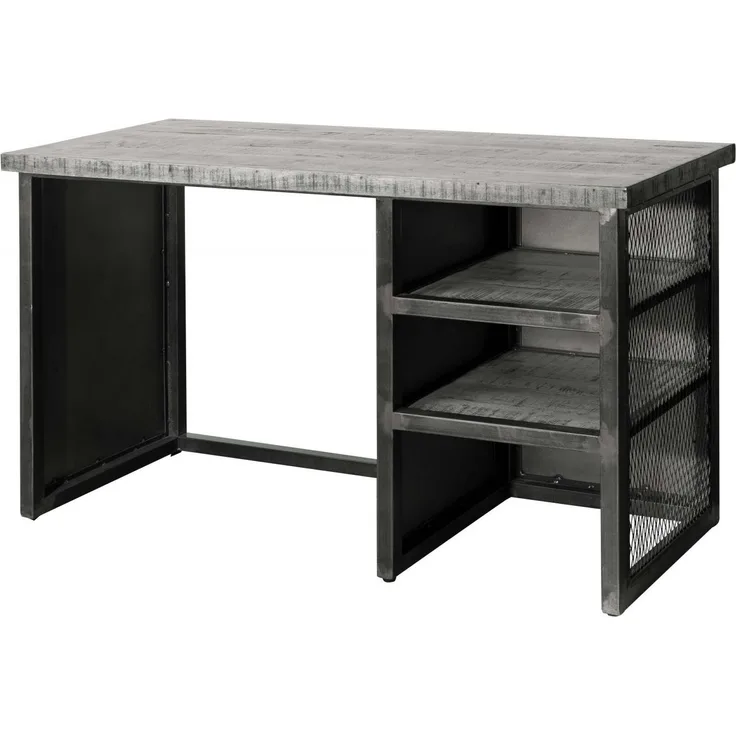 Schreibtisch Mango 122x52x76 grau lackiert HEAVY INDUSTRY #157