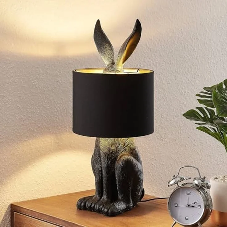 Lindby Tischleuchte Lorentina, Schwarz IP20, 1 x 15 W LED – Bild 2