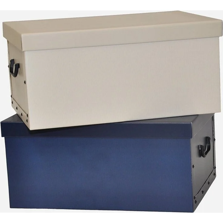 Kreher Aufbewahrungsbox Aufbewahrungsbox, Dekokarton - Motiv: Classic White – Bild 2