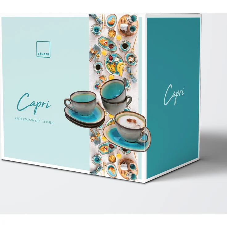 SÄNGER Kaffeetassen Set Capri 8 teilig für 4 Personen – Bild 4