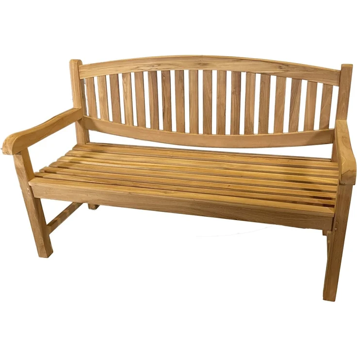 Teakholz Gartenbank SEMARANG 3 Sitzer 150cm – Bild 2