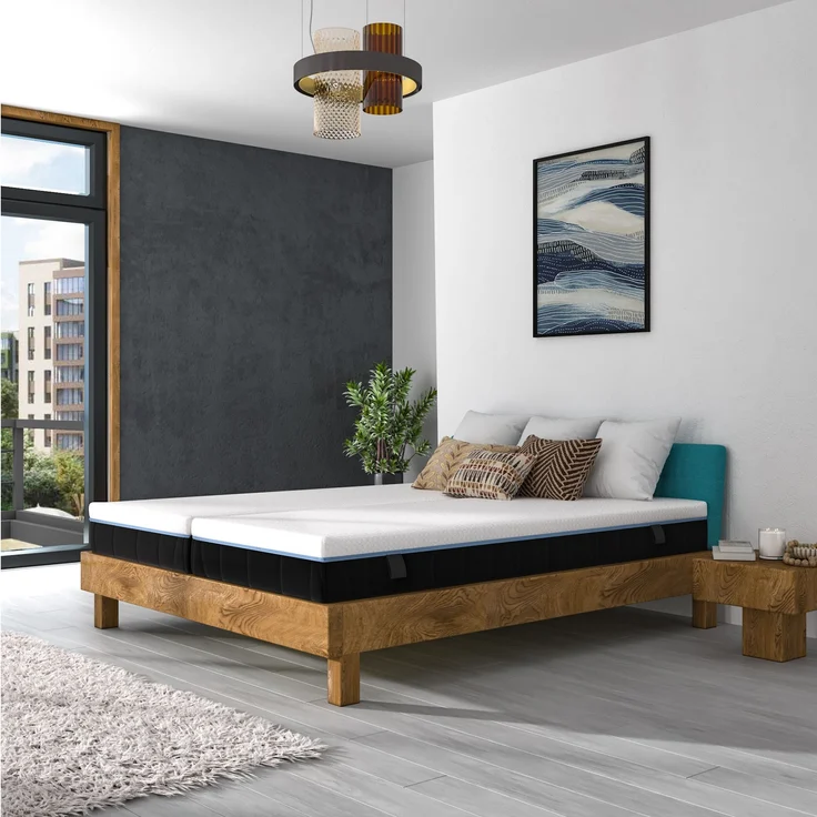Hn8 Kaltschaum-Matratze "Schlafschön VS", H2, 100 x 200 cm, Höhe: ca. 21 cm – Bild 7