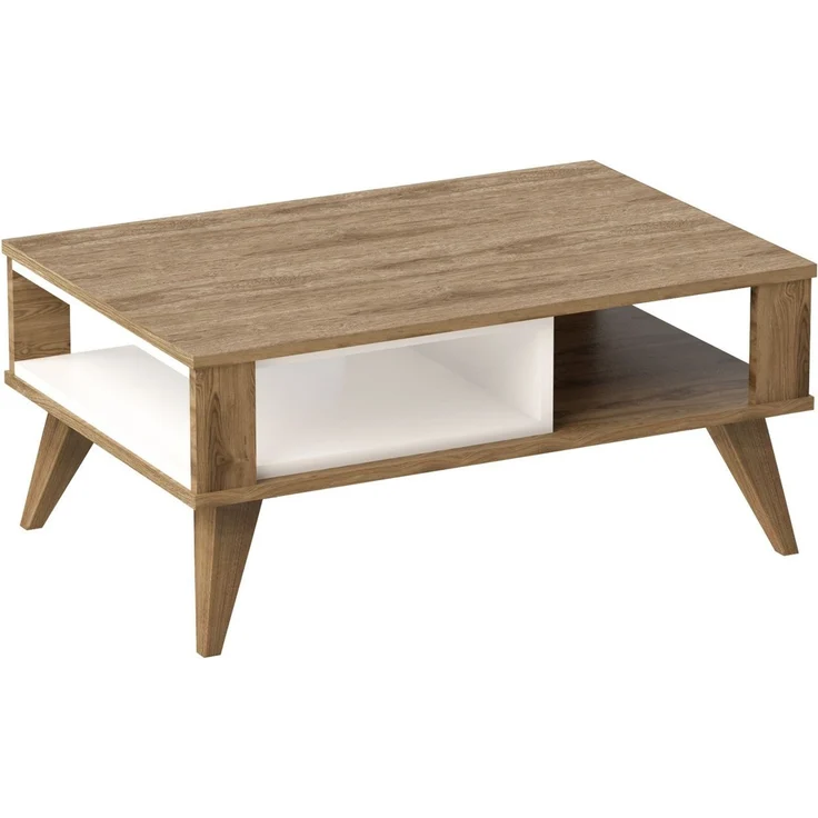 Skye Decor 'Ionis' Couchtisch, Eiche / Weiß, 90 x 40 x 60 cm – Bild 5