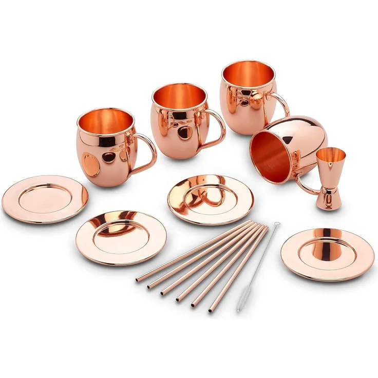 Echtwerk EW-MM-1714G MOSCOW MULE BECHER SET 13tlg MM-1714G Kupfer