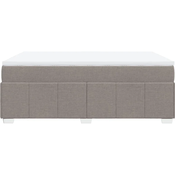 vidaXL Boxspringbett mit Matratze Taupe 140x200 cm Stoff 3285481 – Bild 8