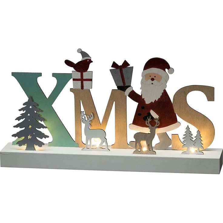 Konstsmide LED Holzsilhouette XMAS Innen 4 warmweiße Dioden – Bild 4