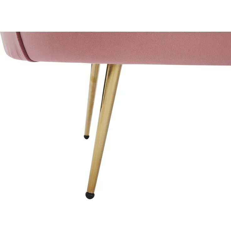 Vente-unique - DANDELION - Sessel mit gerader Rückenlehne - Metall - Rosa - 78 x 75 x 76.5 cm – Bild 7