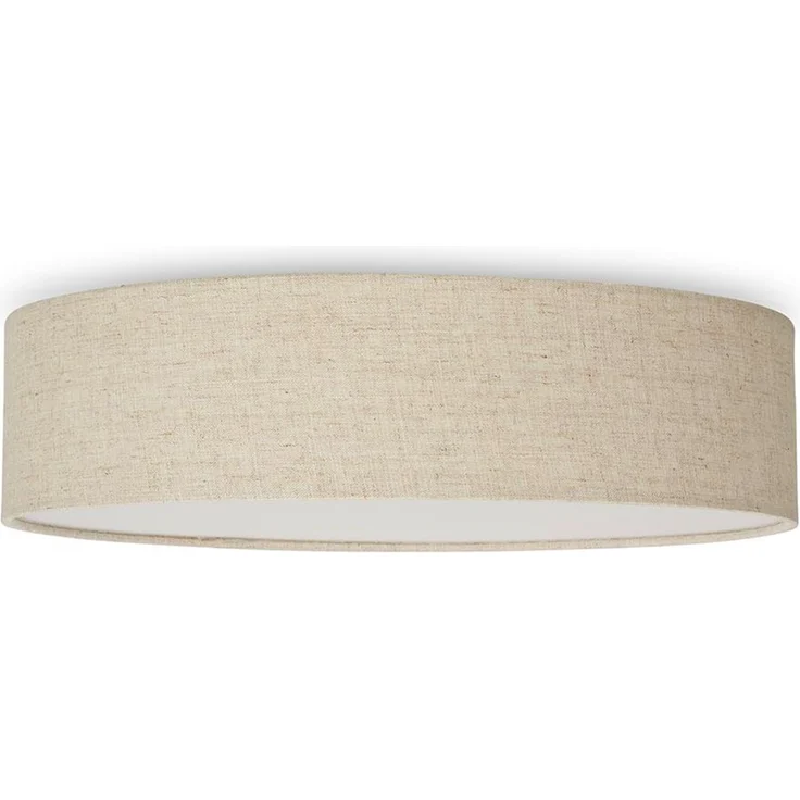 Deckenlampe CEILING DREAM, Leinen Stoffschirm / Abdeckung satiniert, Ø 40cm – Bild 2