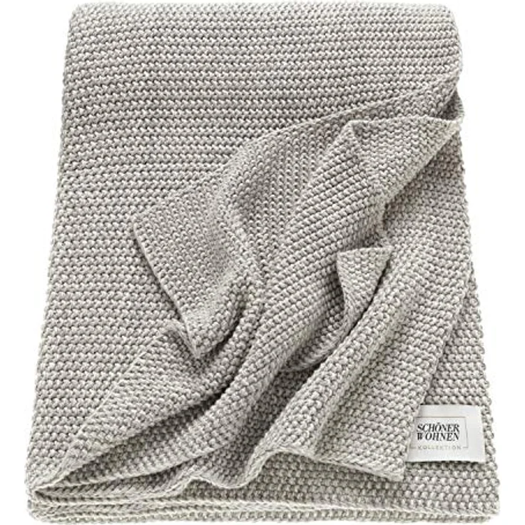 Wohndecke Melange, SCHÖNER WOHNEN-Kollektion, Strickdecke mit Melange-Effekt, Kuscheldecke – Bild 2