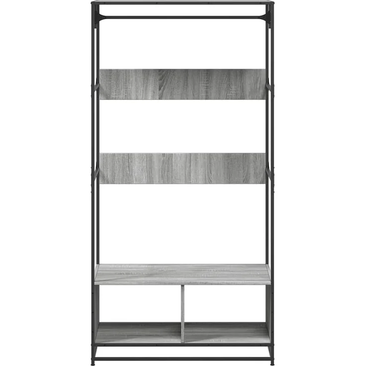 vidaXL Kleiderständer Grau Sonoma 90x50x180 cm Holzwerkstoff 849297 – Bild 3