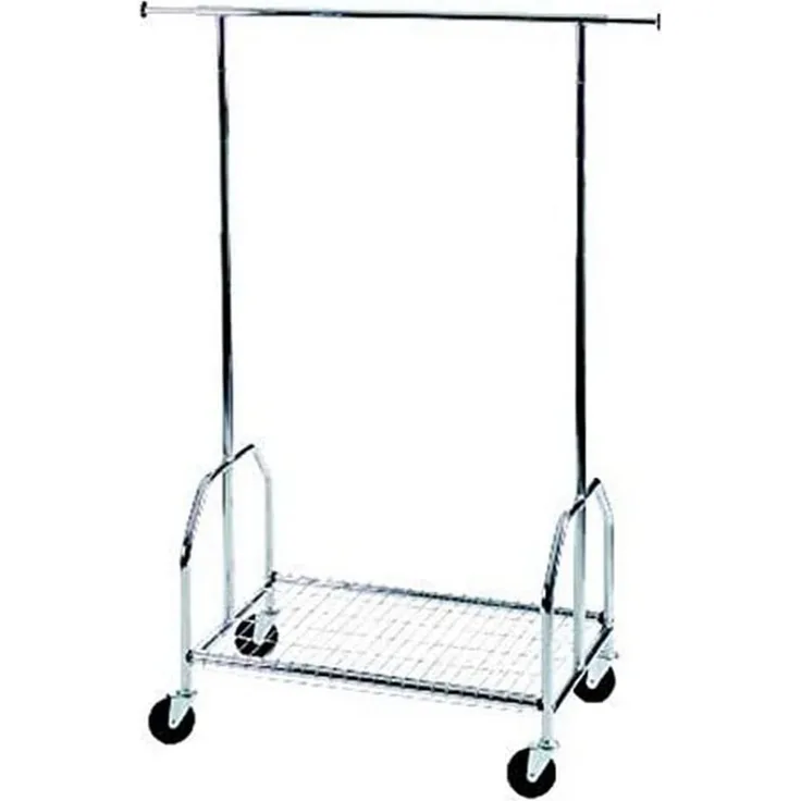 Alco Garderobenständer 2830 - 90x130-170x54 cm, fahrbar
