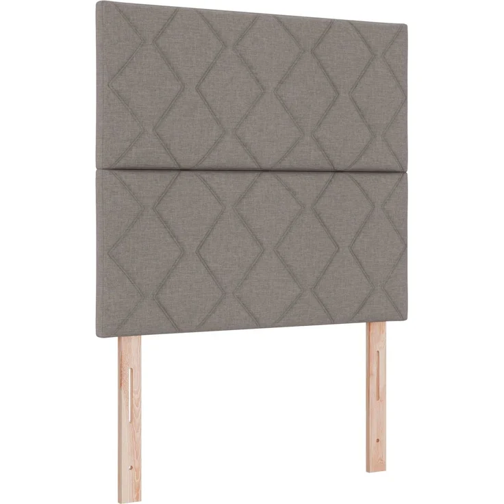 vidaXL Ottoman-Bett mit Matratze und LED Taupe 90 x 200 cm Stoff 3458128 – Bild 5