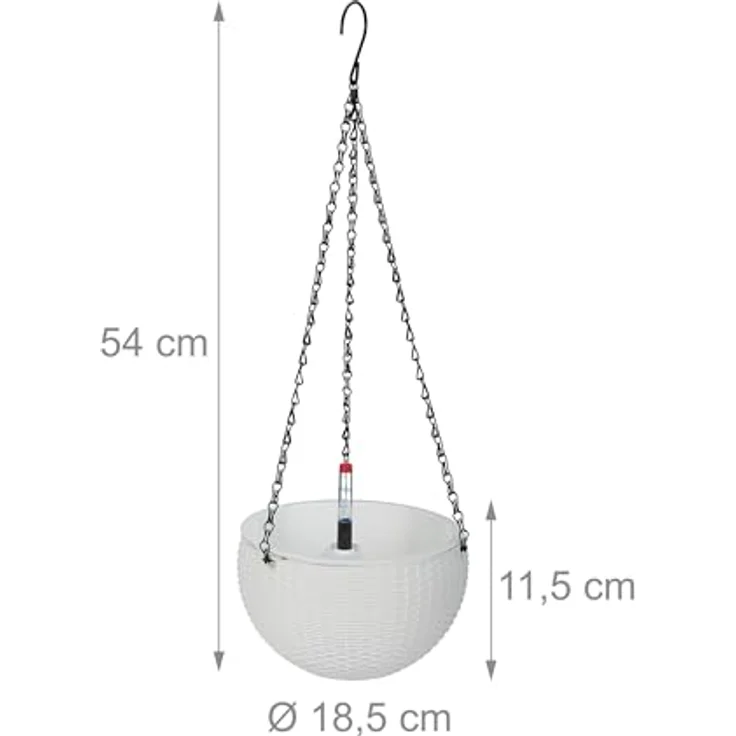 Blumenampel mit Wasserspeicher 2er Set 10045237 – Bild 5