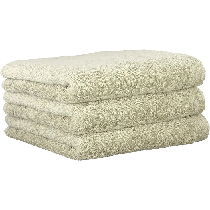 CAWÖ Gästetuch, 3er Pack - Lifestyle, Walkfrottier, Baumwolle, einfarbig Wasabi 30x50cm – Bild 1