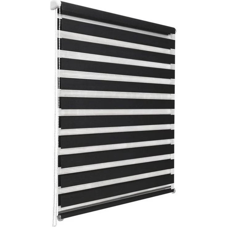 Doppelrollo Doppelrollo SolDecor DL2, 50x150cm, Schwarz – Klemmfix ohne Bohren, Sol Royal, Fensterrollo Innen Rollos für Fenster ohne Bohren Sicht & Sonnenschutz – Bild 4