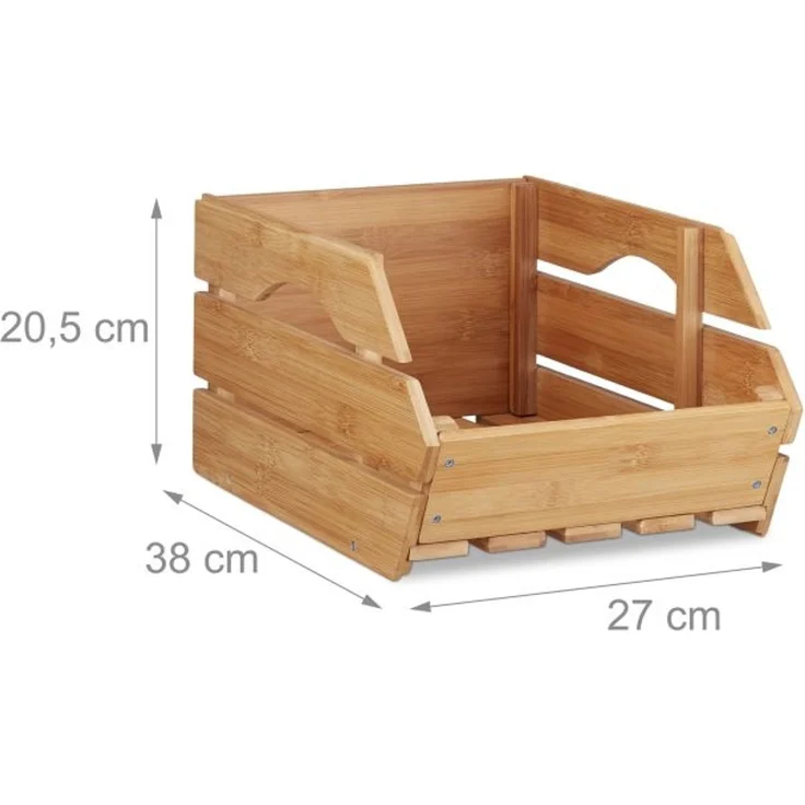Universal Stapelkiste aus Bambus 10022220 – Bild 4
