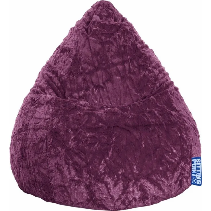 Sitzsack Sitzkissen Sessel Magma Fluffy L Magma Sitting Point Aubergine