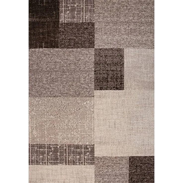 Vimoda Teppich Wohnzimmer Klassisch Karo- kariert Design, Rechteckig, Höhe: 5 mm, Läufer Kachel Optik in Türkis Grau Gelb & Lila Teppich Schlafzimmer – Bild 5