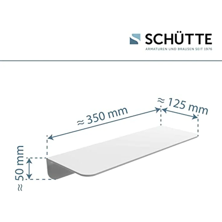 Schütte Duschablage, Weiß, zum Kleben – Bild 3