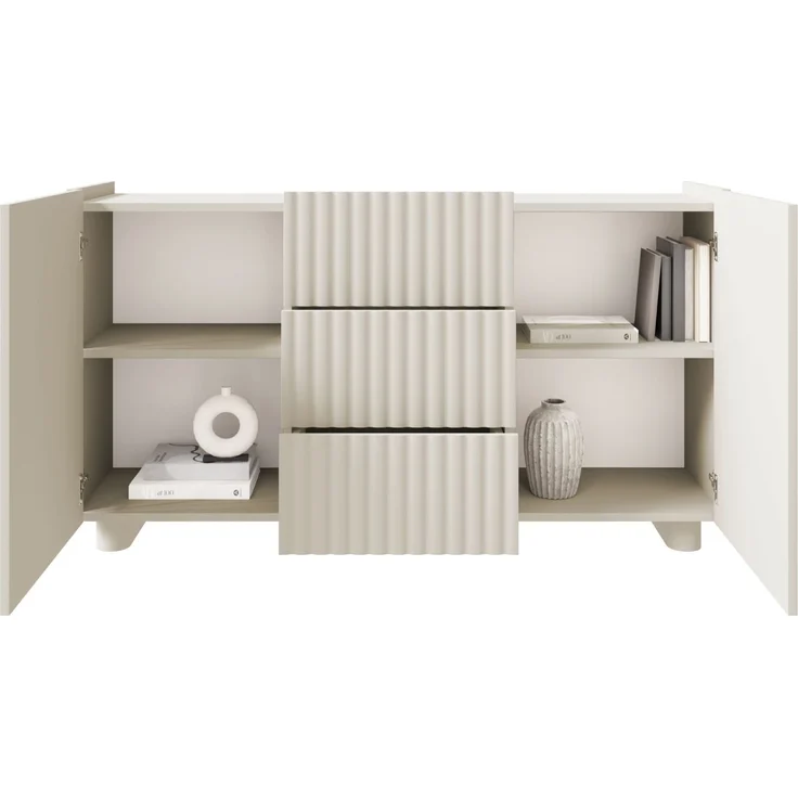 Selsey 'Fiorra' Sideboard 2-türig mit drei Schubladen, Greige, 144 cm – Bild 5