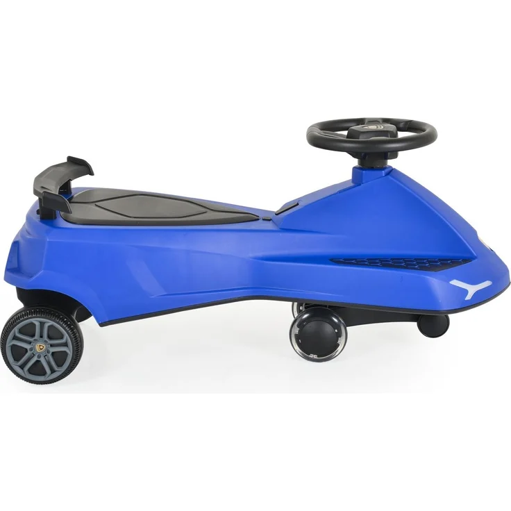 Moni Kinder Rutschfahrzeug Lamborghini Swing Car Musikfunktion Lichter bis 110kg blau – Bild 4