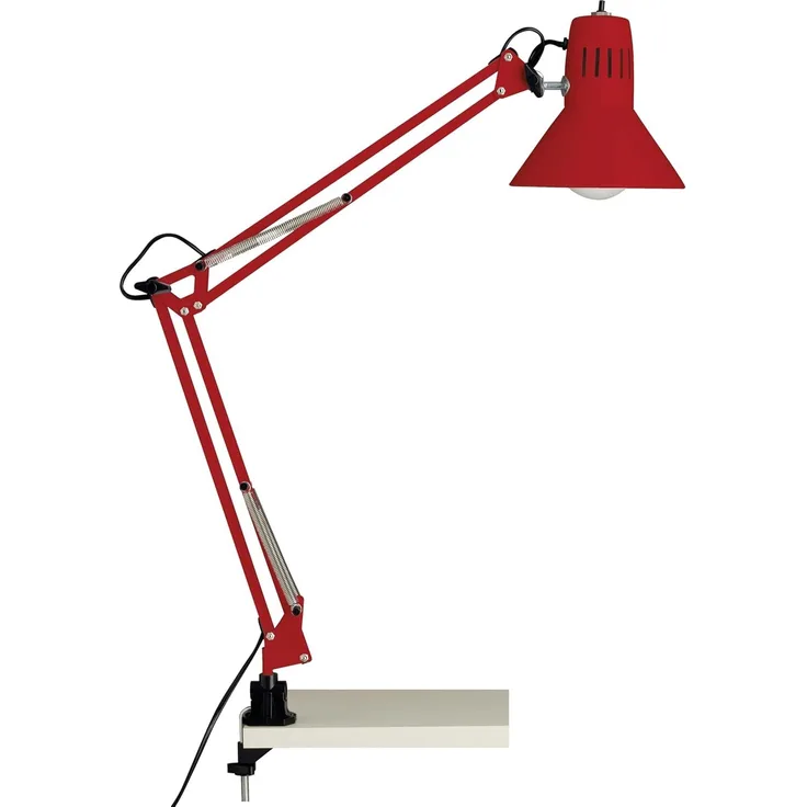 Brilliant Leuchten No. 10802-01 Schreibtischklemmleuchte Hobby E27 rot