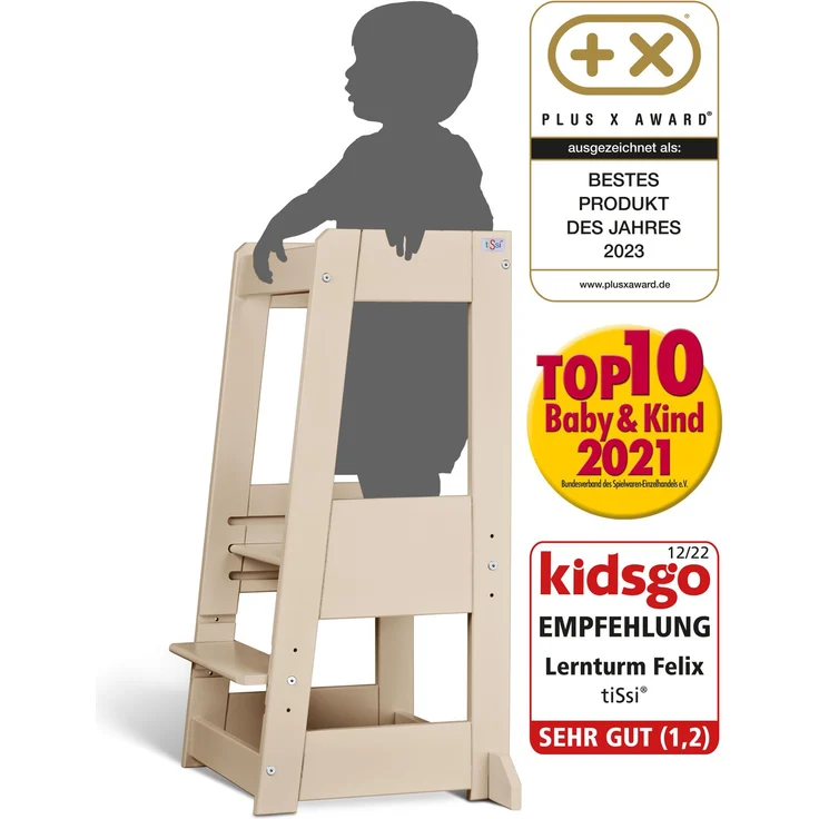 tiSsi® Entdeckerturm / Lernturm FELIX mitwachsend Cashmere – Bild 8