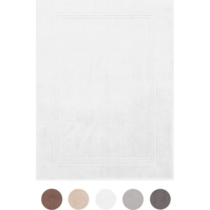 Betz Duschmatte Badvorleger Luxus XXL Badematte Badteppich Gold Qualität: 950g/m², beidseitig nutzbar, Baumwolle, rechteckig, Farbe weiß – Bild 3