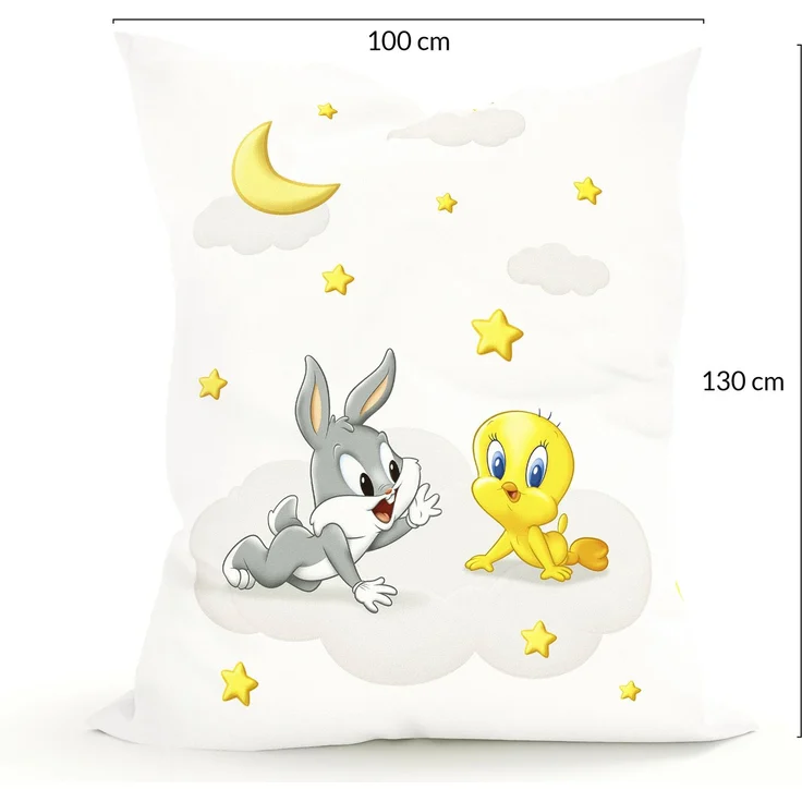Green Bean® Kinder Sitzsack Looney Tunes 100x135cm mit 270 Liter hochwertiger EPS Perlen Füllung und waschbarem Motiv Wechsel-Bezug aus 100% Baumwoll – Bild 5