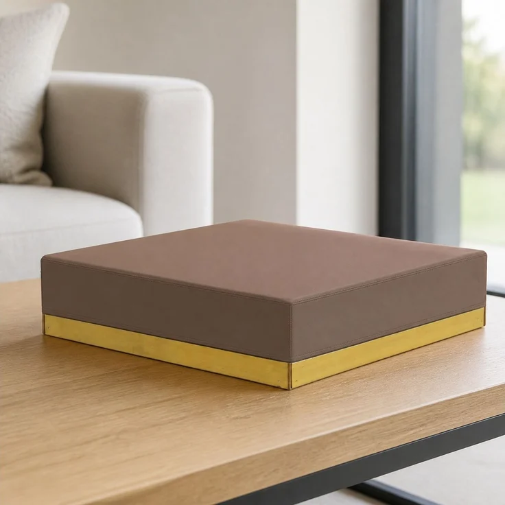 Sandkastenabdeckung, Braun, 120 x 120 x 20 cm – Bild 2