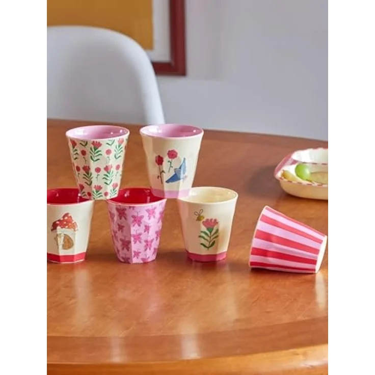 rice Becher Melamin Kids Becher Set 6 Stück Kinderbecher Trinkbecher 160ml – Bild 3