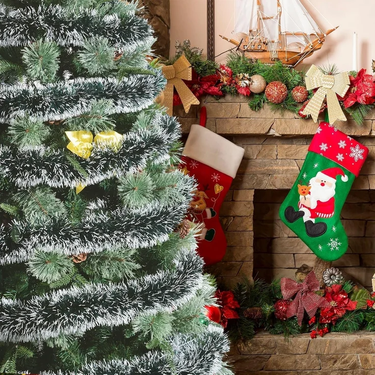 4 m Weihnachtsdekoration, Baumform, hängend, Innen & Außen, 2m pro Element – Bild 2