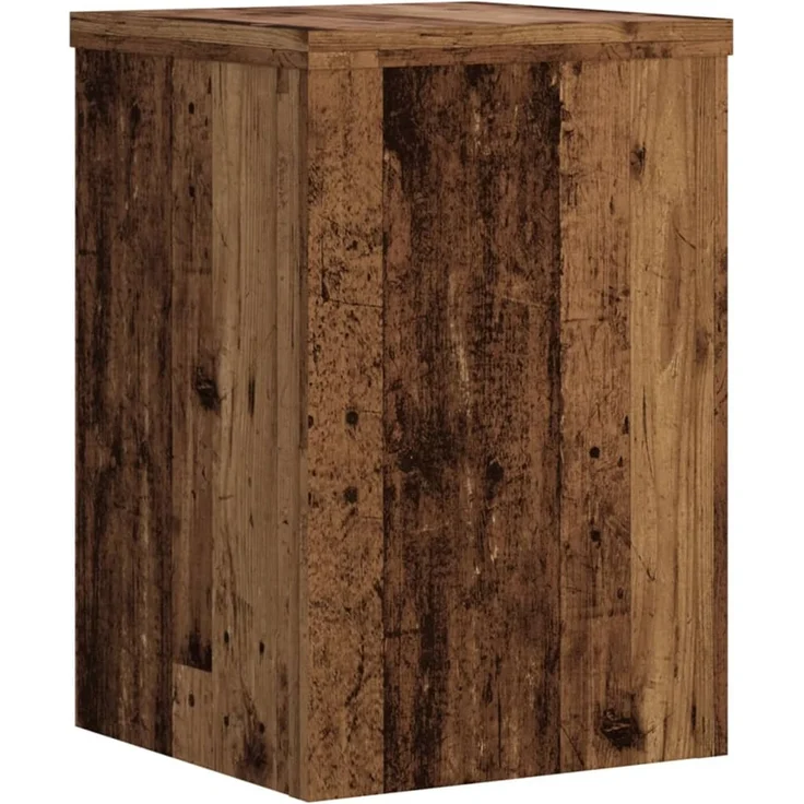 vidaXL Pflanzenständer 2 Stk. Altholz-Optik 25x25x35 cm Holzwerkstoff 852913 – Bild 3