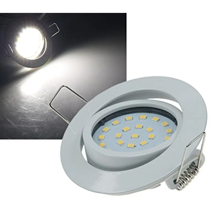 LED Einbauleuchte 4W, 350lm, 4000K, Ø71mm, schwenkbar, flach – Bild 1