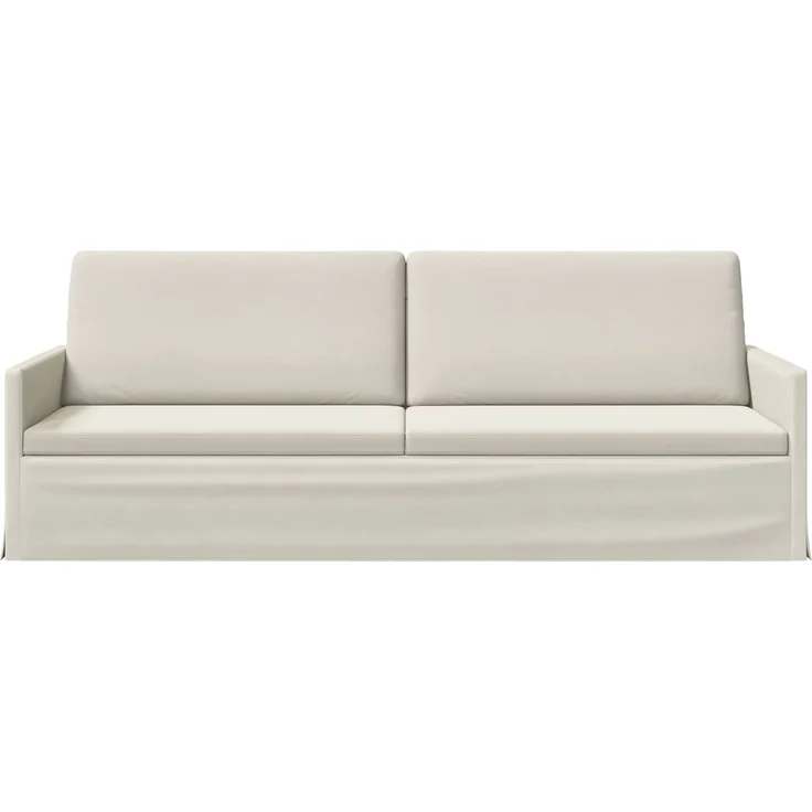 vidaXL 3-Sitzer Sofa Creme 220 x 81 x 82 cm Samt (V) 42041161 – Bild 2