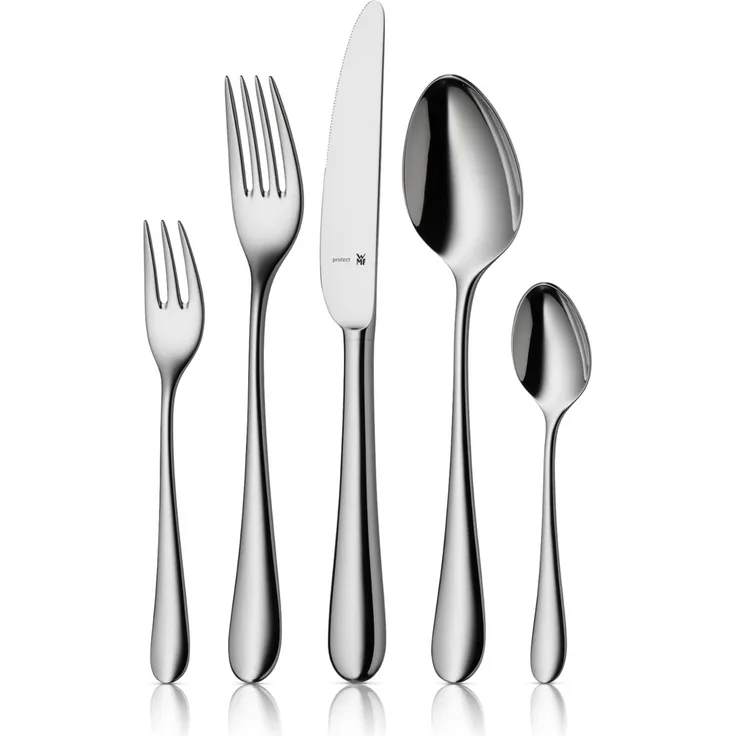 WMF 'Merit' Besteck-Set spühlmaschinenfest, 66 Stk., Cromargan-Edelstahl silber