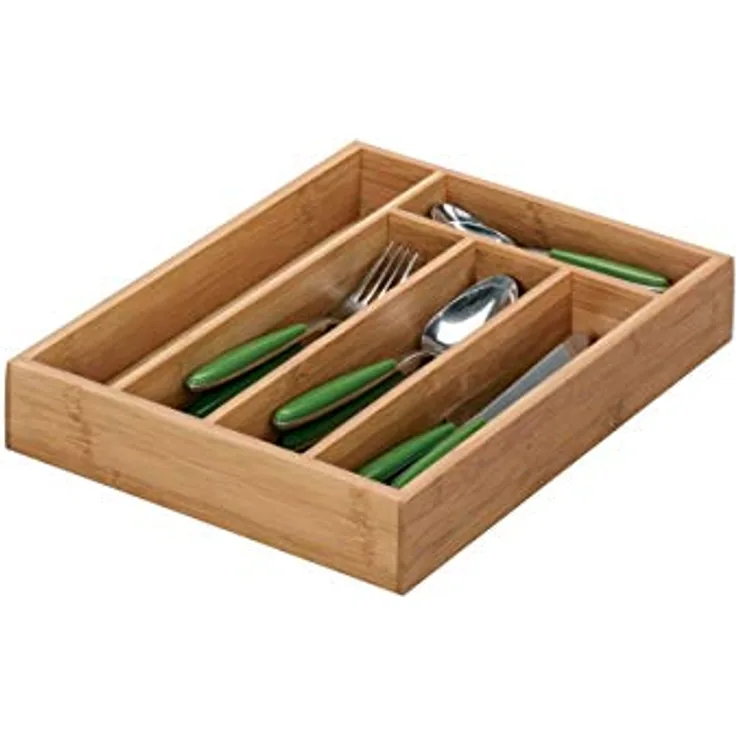 zeller Besteckkasten BAMBUS BHT 34x5x26 cm braun