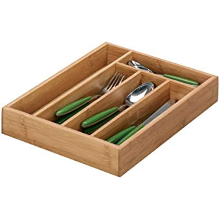 zeller Besteckkasten BAMBUS BHT 34x5x26 cm braun – Bild 1