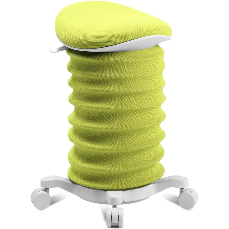 TOPSTAR Sitness 4D mit Rollen - AGR-Zertifiziert Dynamischer Sitzhocker Papyrus - apfelgrün Stoff HI4, ergonomischer Bürohocker - höhenverstellbar - stärkt den Rücken - entlastet die Bandscheiben