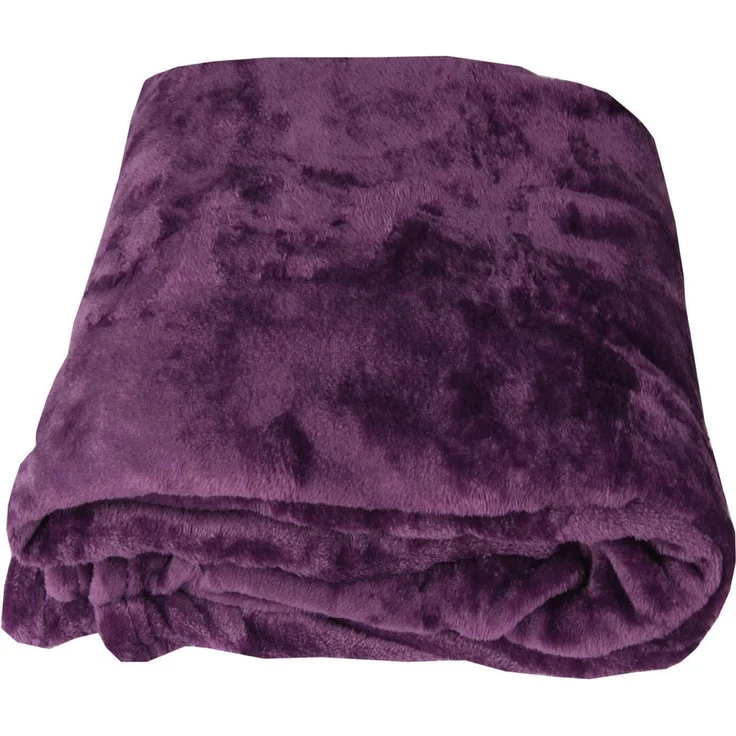 Kuscheldecke "Celina" Violett 80x120 cm – Bild 8