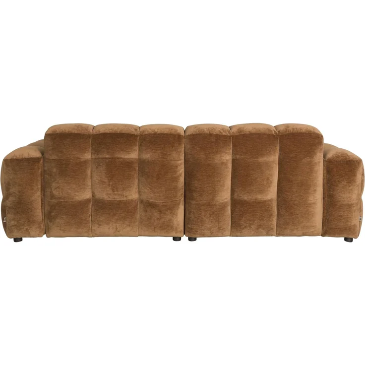 HACKMAN 3-Sitzer Sofa Velours Cognac von DUTCHBONE – Bild 3