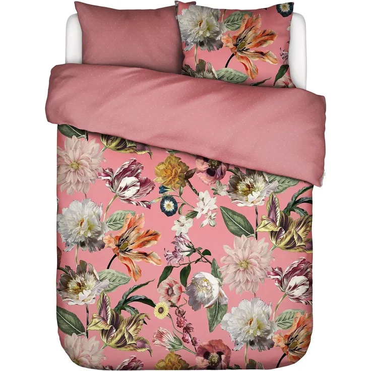 Essenza Bettwäsche Filou Summer Mauve Baumwollsatin, 200 cm x 200 cm