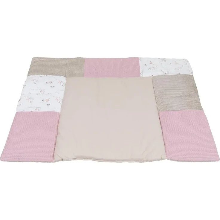 ULLENBOOM ® Wickelauflage 85x75 cm Märchenwald (Made in EU) - Wickelunterlage Waschbar und für Unterwegs geeignet, Bezug: 100% OEKO TEX Baumwolle, Wickeltischauflage 75x85