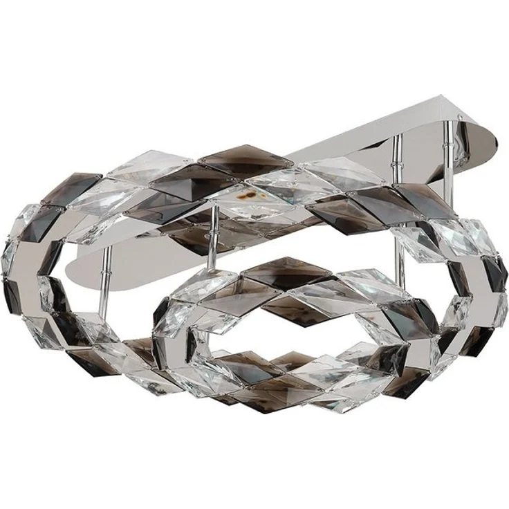 GLOBO LIGHTING LED Deckenleuchte, LED-Leuchtmittel fest verbaut, Neutralweiß, Deckenlampe Deckenleuchte Wohnzimmerlampe LED Kristalllampe rauch – Bild 3