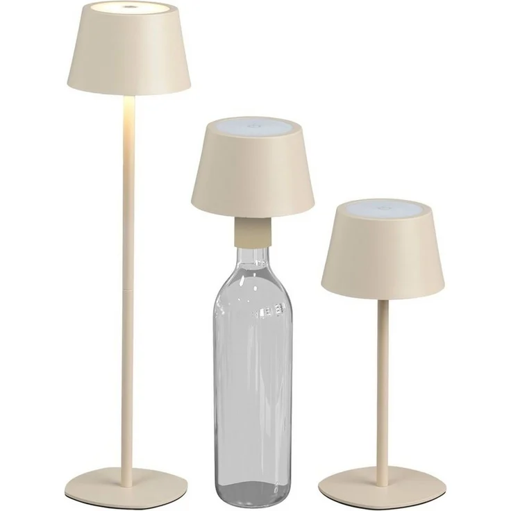 Northpoint LED Tischleuchte LED Akku Tischlampe Flaschenleuchte 3in1 45cm warmweiß – Bild 1
