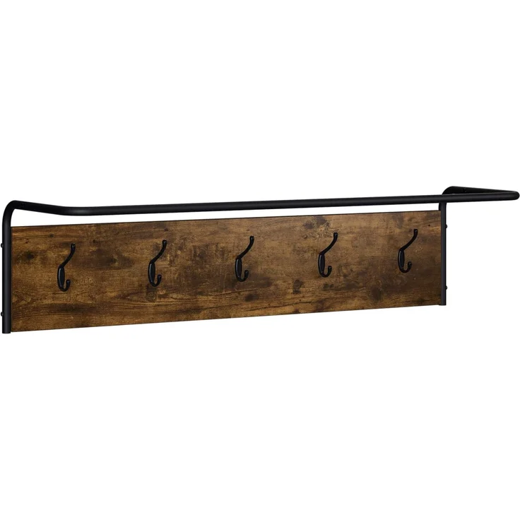vidaXL Garderobenständer 100 x 30 x 25 cm Räuchereiche Holzwerkstoff 8014090 – Bild 2