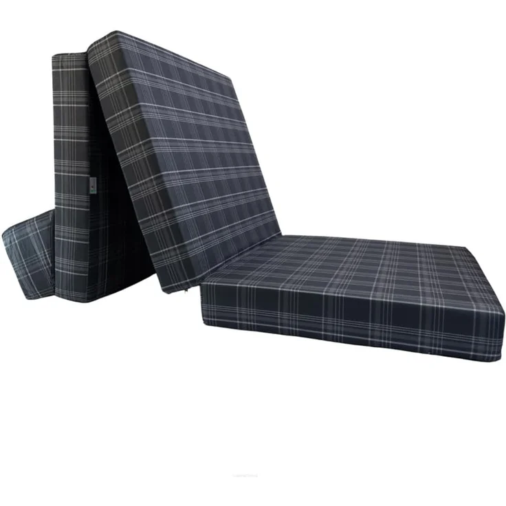 Klappmatratze Klappmatratze Gästematratze Kopfteil VW GTD Muster 200x70x10cm Bezug, FORTISLINE, 10 cm hoch – Bild 3