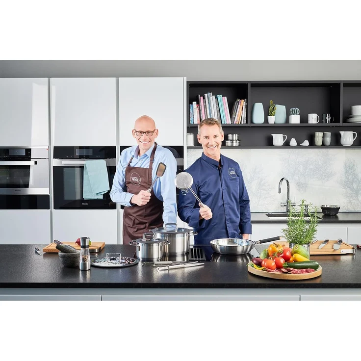 Rösle ELEGANCE Topfset, 5-tlg, Edelstahl 18/10, mit Glasdeckel, Innenskalierung, induktionsgeeignet – Bild 6