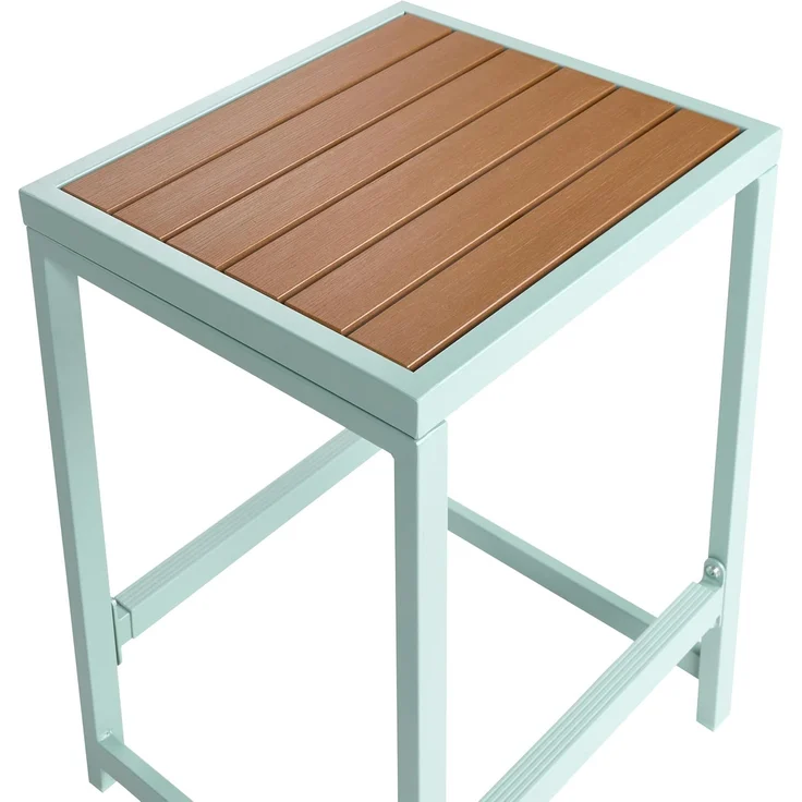 Gartenbar Set 2-Sitzer AVETRANA Metall Hellgrün – Bild 8